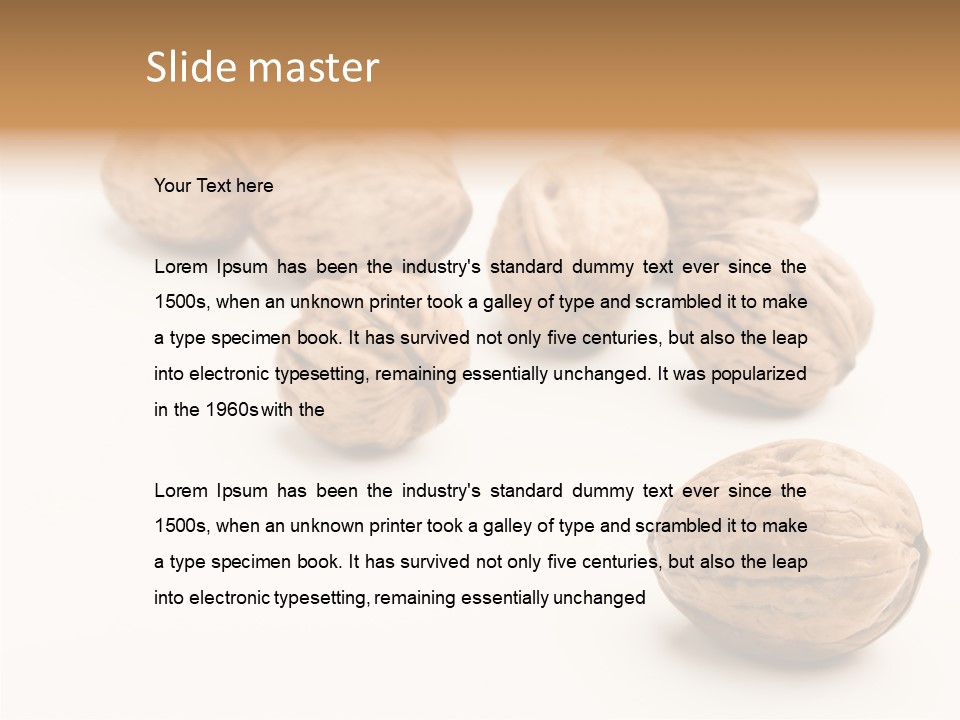 Ingredient Food White PowerPoint Template