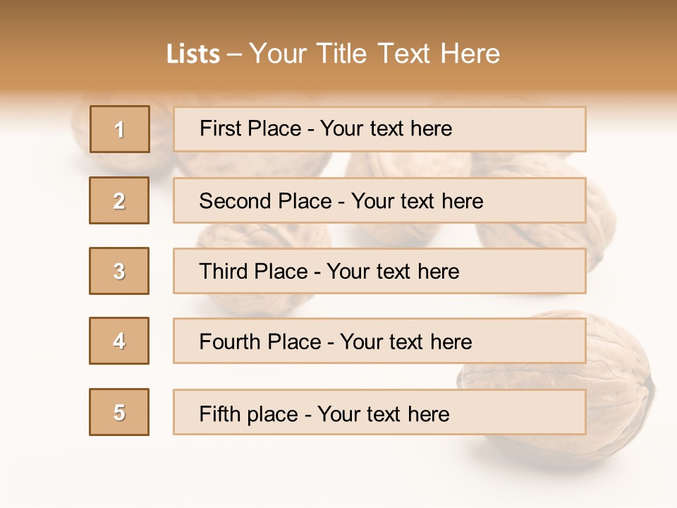 Ingredient Food White PowerPoint Template