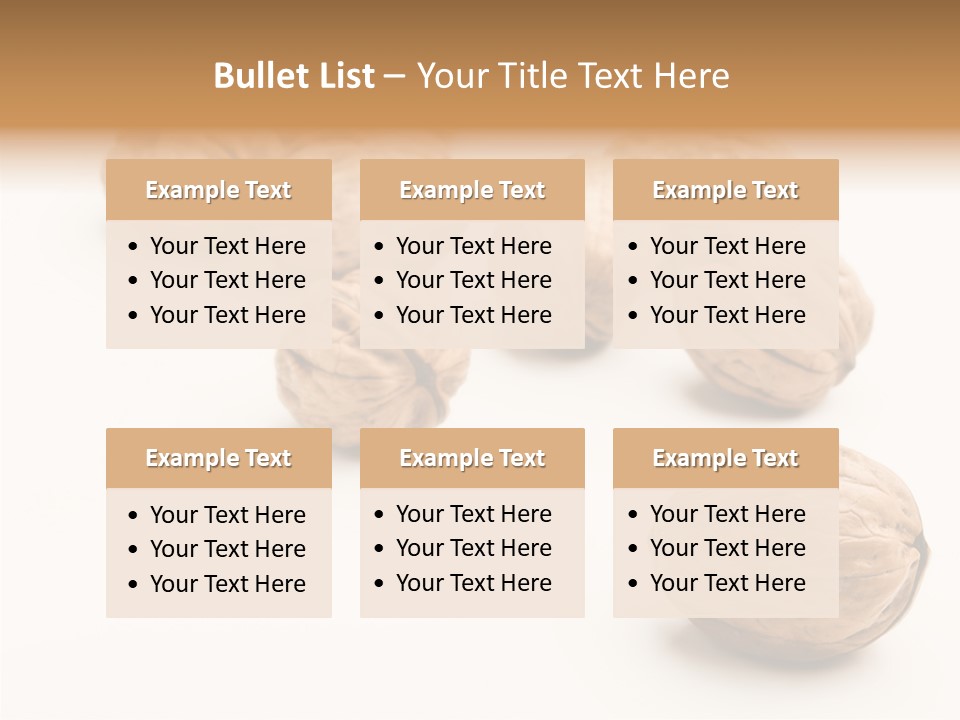 Ingredient Food White PowerPoint Template