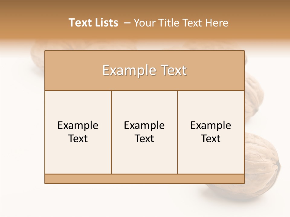 Ingredient Food White PowerPoint Template
