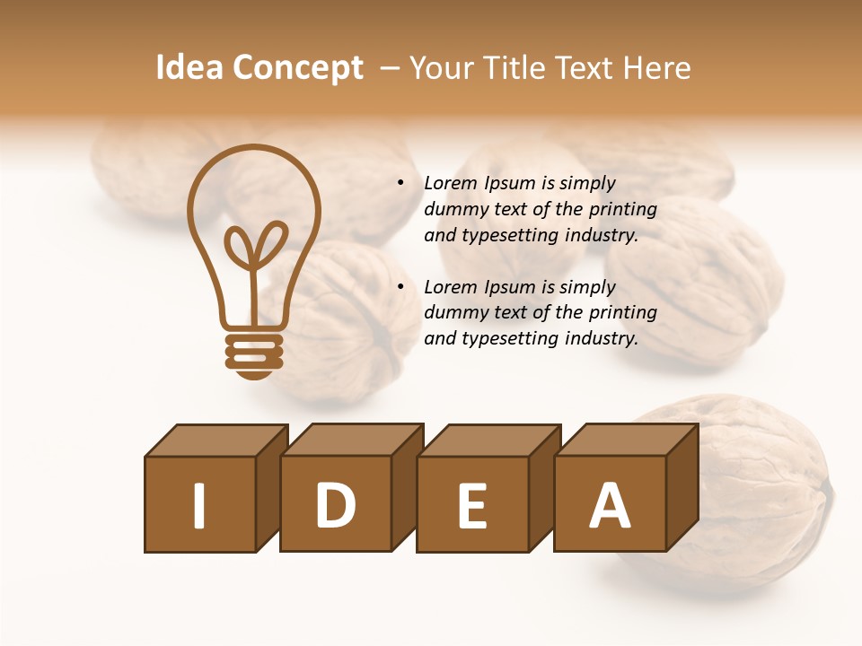 Ingredient Food White PowerPoint Template