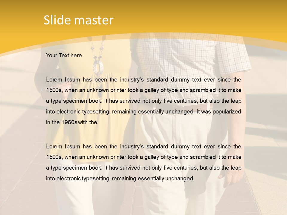 Old Outdoors Smiling PowerPoint Template