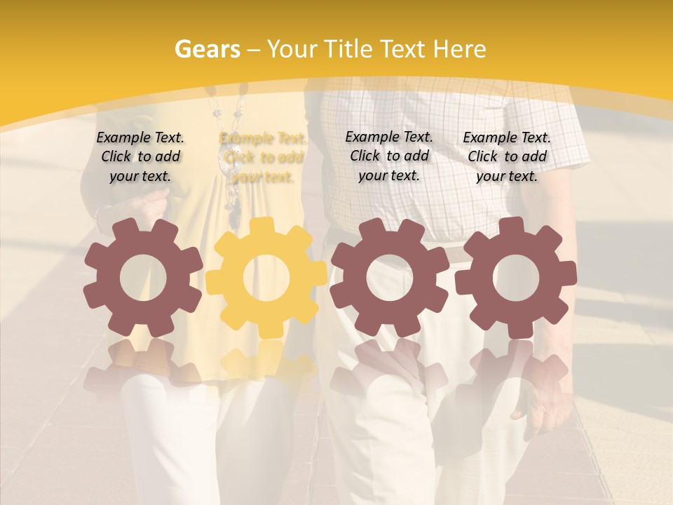 Old Outdoors Smiling PowerPoint Template