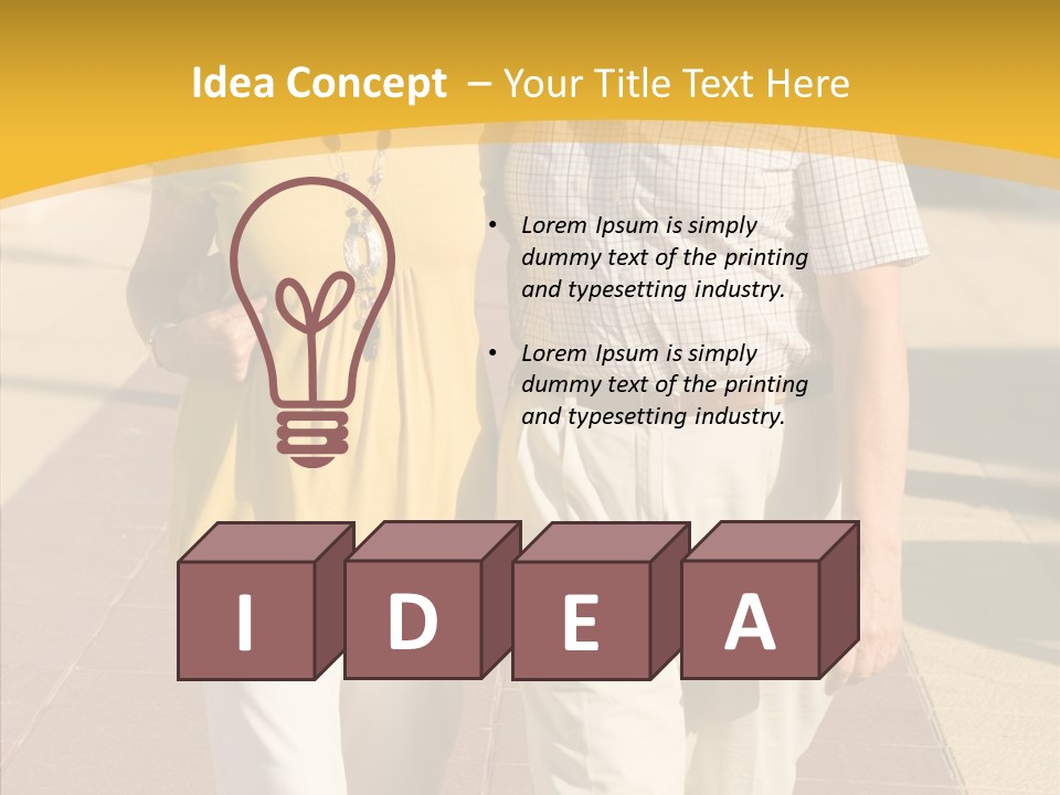 Old Outdoors Smiling PowerPoint Template