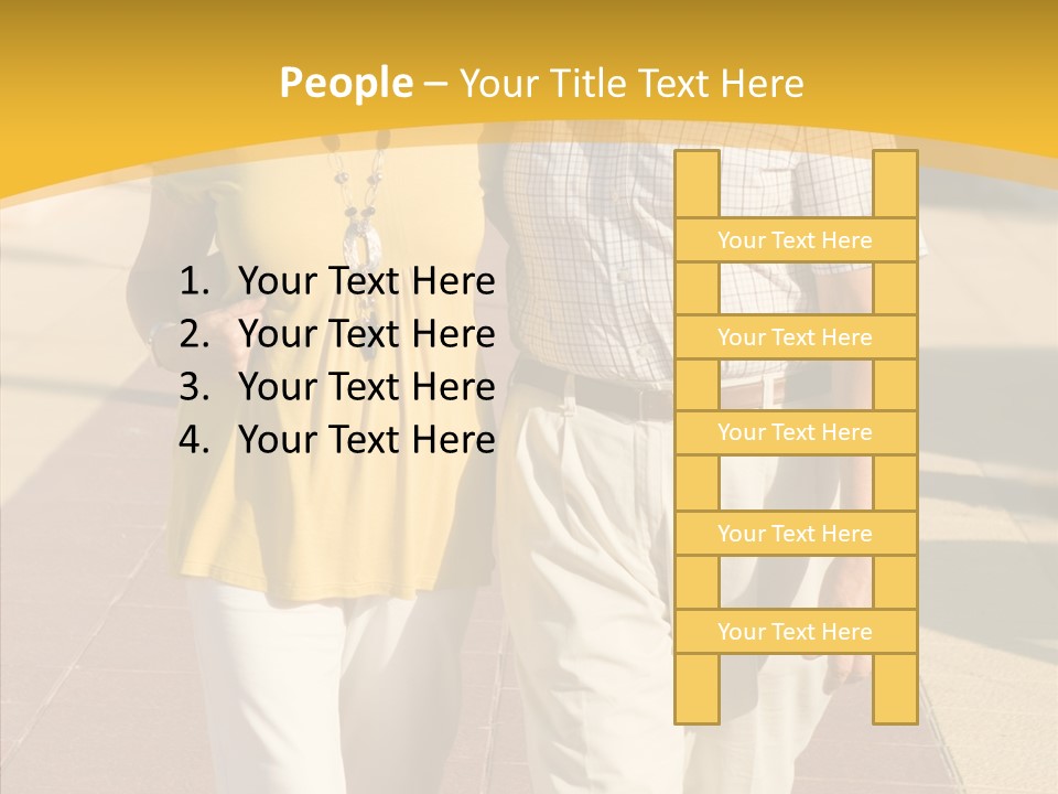 Old Outdoors Smiling PowerPoint Template