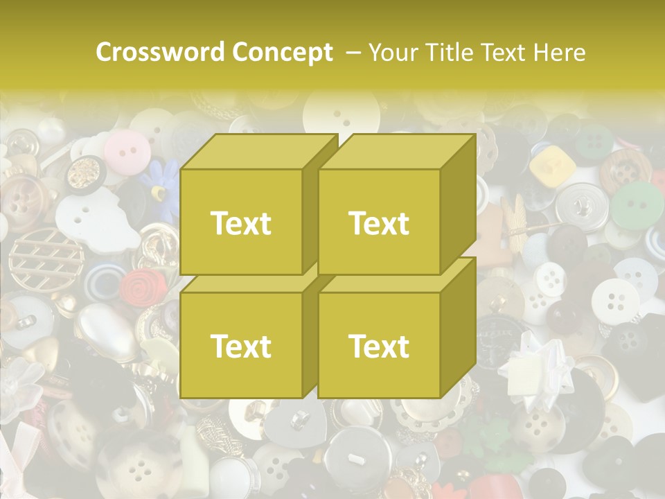 Glue Sewing Colors PowerPoint Template
