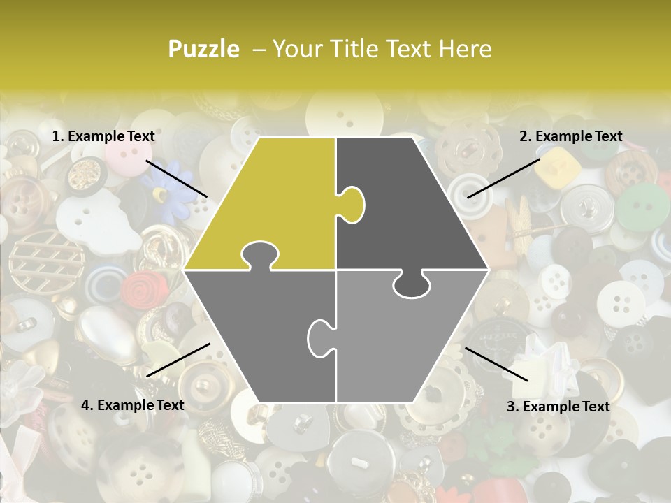 Glue Sewing Colors PowerPoint Template