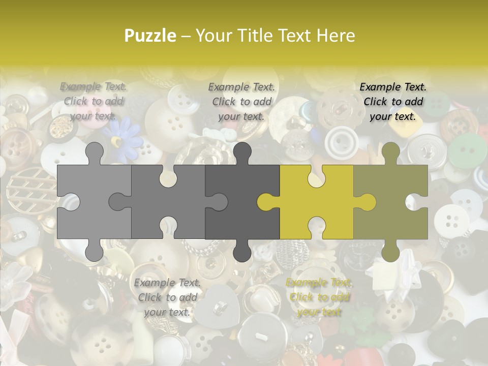 Glue Sewing Colors PowerPoint Template