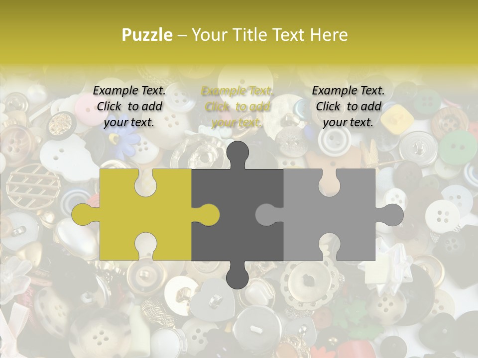 Glue Sewing Colors PowerPoint Template