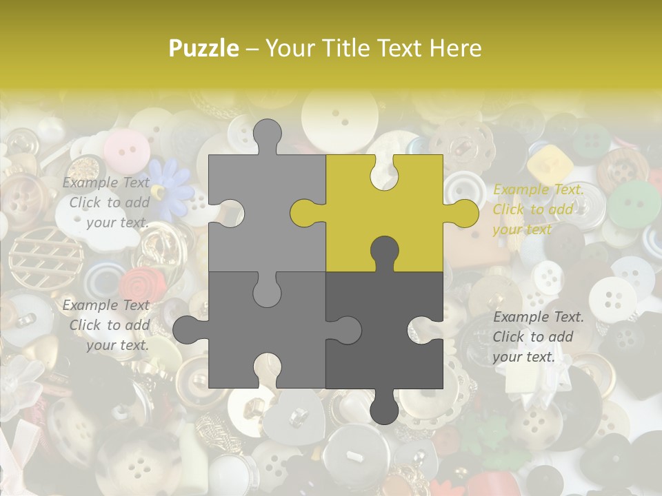 Glue Sewing Colors PowerPoint Template