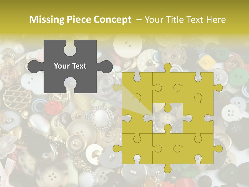 Glue Sewing Colors PowerPoint Template