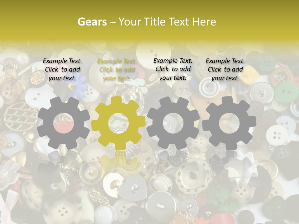 Glue Sewing Colors PowerPoint Template