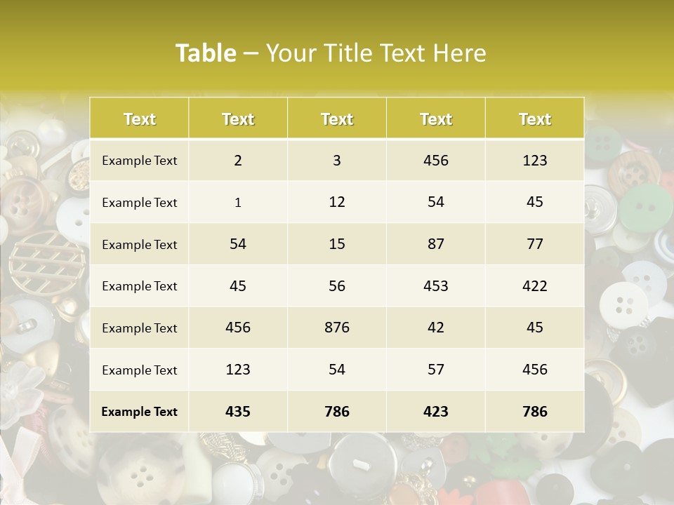Glue Sewing Colors PowerPoint Template