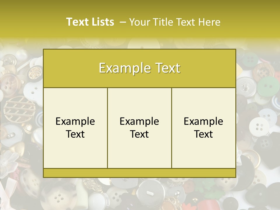 Glue Sewing Colors PowerPoint Template