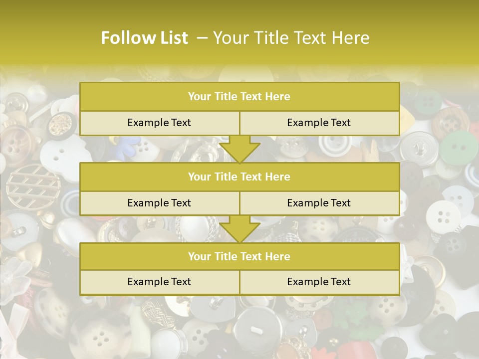 Glue Sewing Colors PowerPoint Template