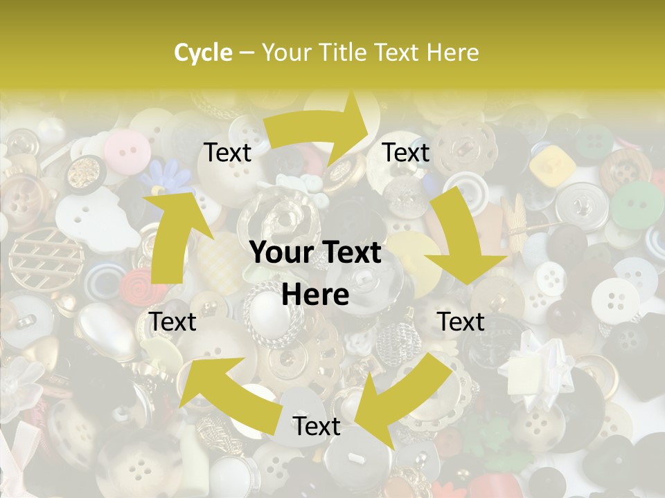 Glue Sewing Colors PowerPoint Template