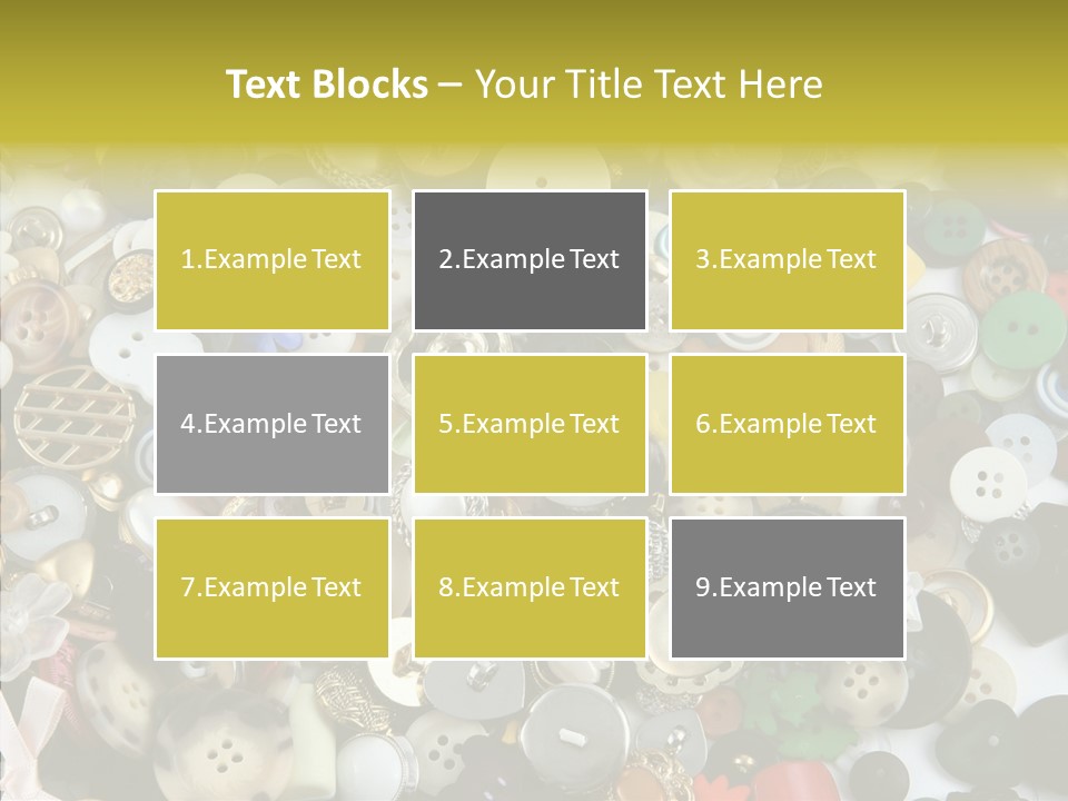 Glue Sewing Colors PowerPoint Template