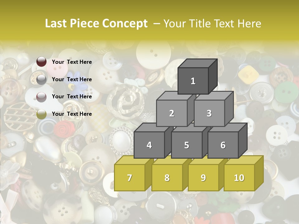 Glue Sewing Colors PowerPoint Template