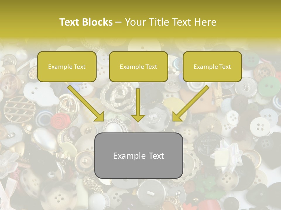 Glue Sewing Colors PowerPoint Template