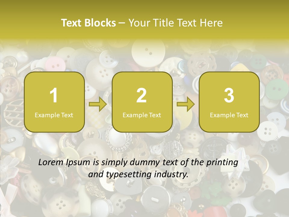 Glue Sewing Colors PowerPoint Template
