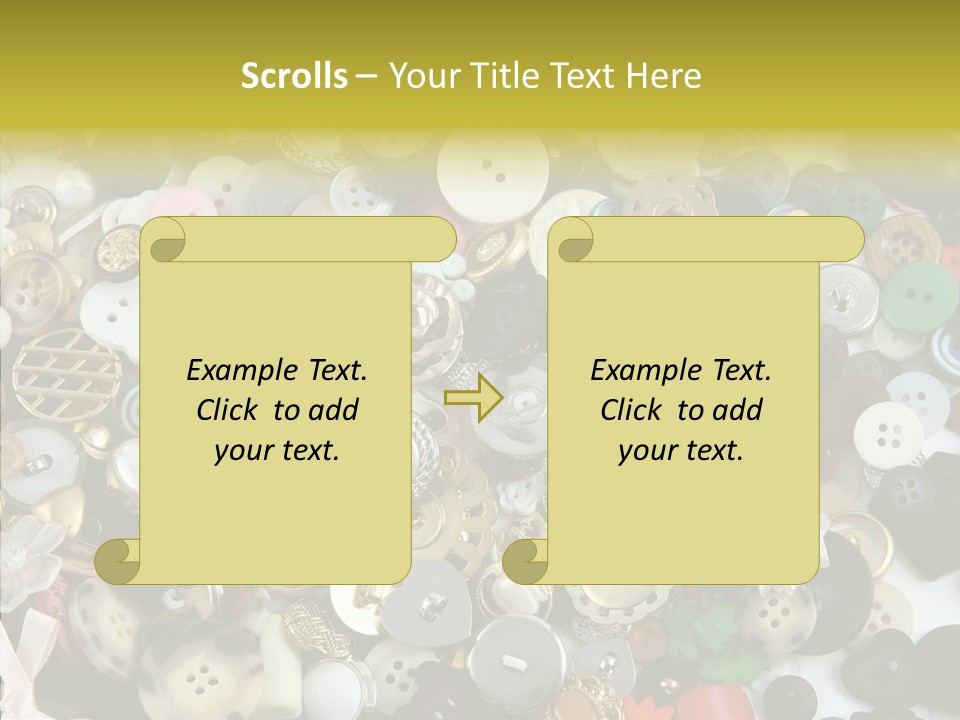 Glue Sewing Colors PowerPoint Template