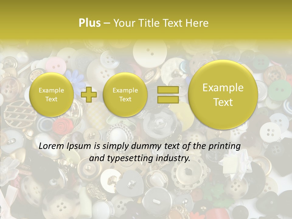 Glue Sewing Colors PowerPoint Template