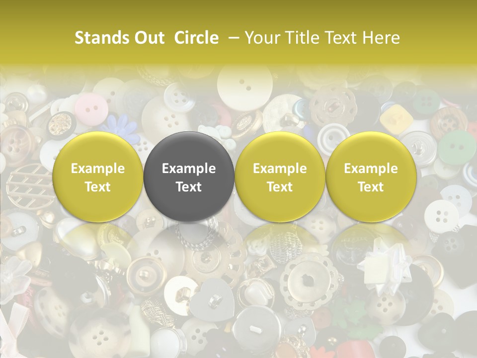 Glue Sewing Colors PowerPoint Template