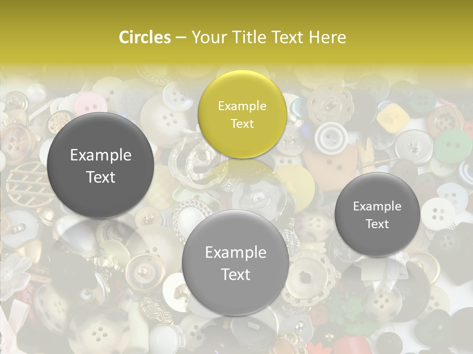 Glue Sewing Colors PowerPoint Template