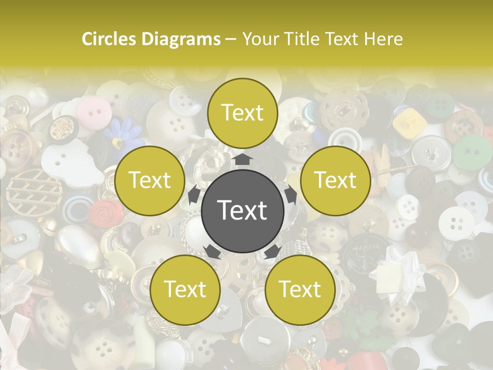 Glue Sewing Colors PowerPoint Template