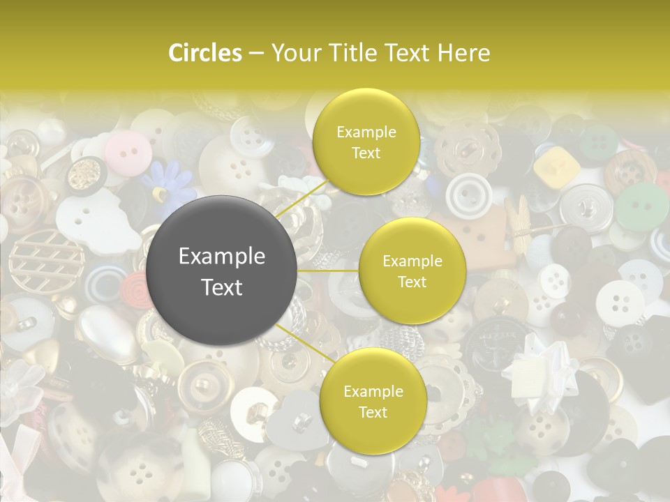 Glue Sewing Colors PowerPoint Template