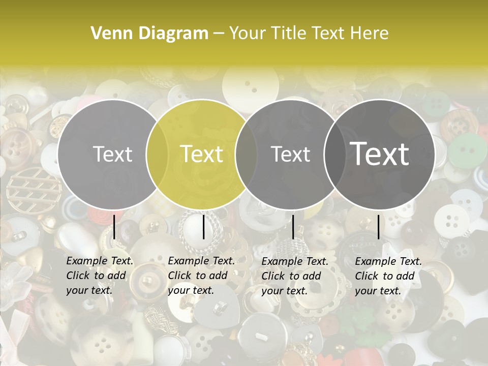 Glue Sewing Colors PowerPoint Template