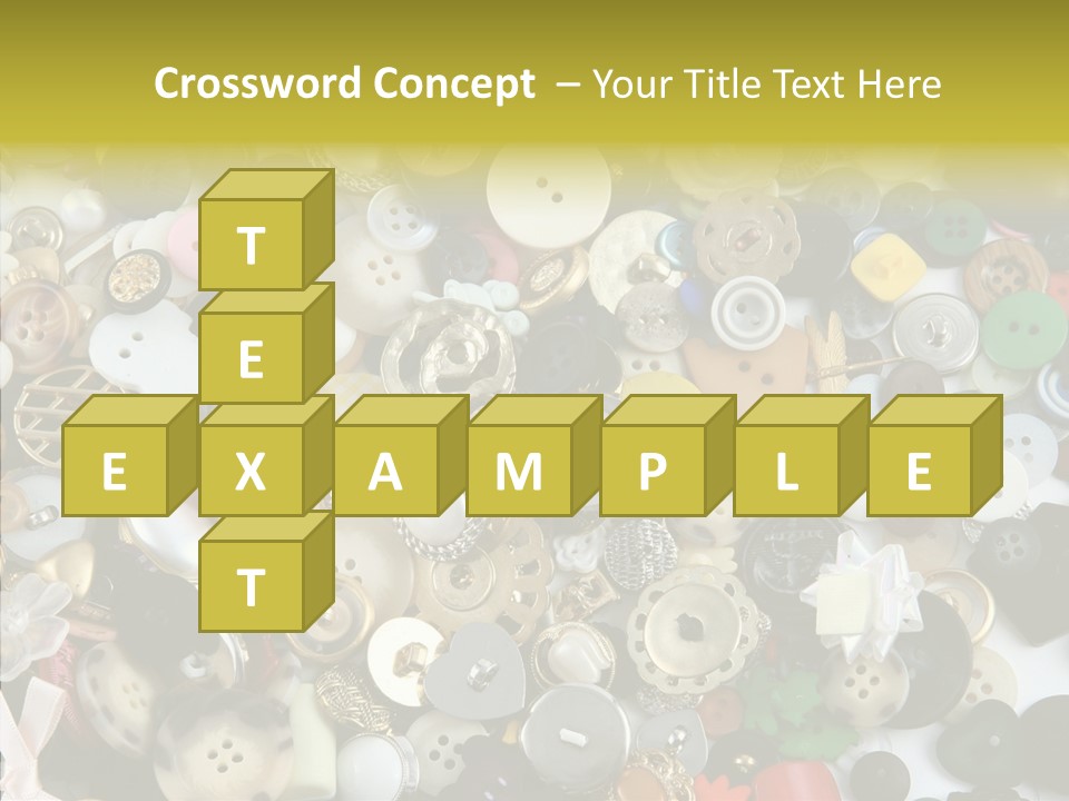 Glue Sewing Colors PowerPoint Template