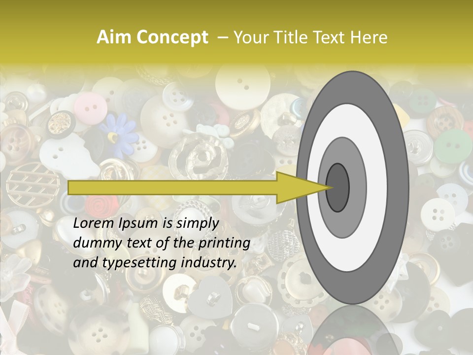 Glue Sewing Colors PowerPoint Template