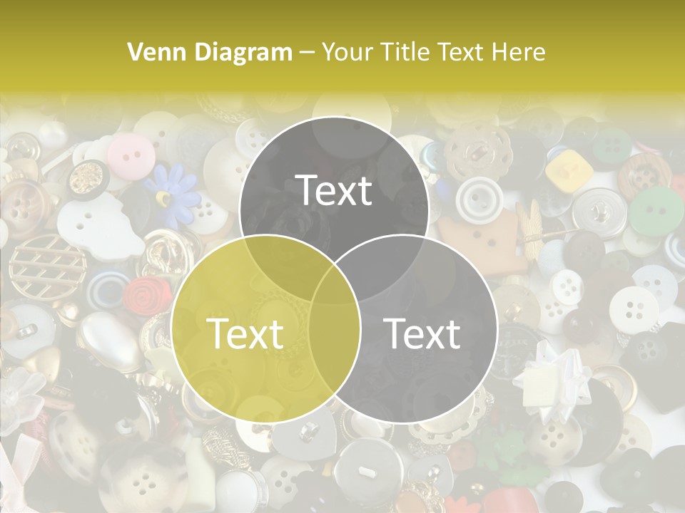 Glue Sewing Colors PowerPoint Template