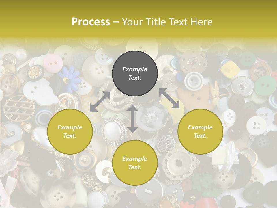 Glue Sewing Colors PowerPoint Template