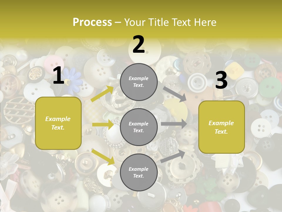 Glue Sewing Colors PowerPoint Template