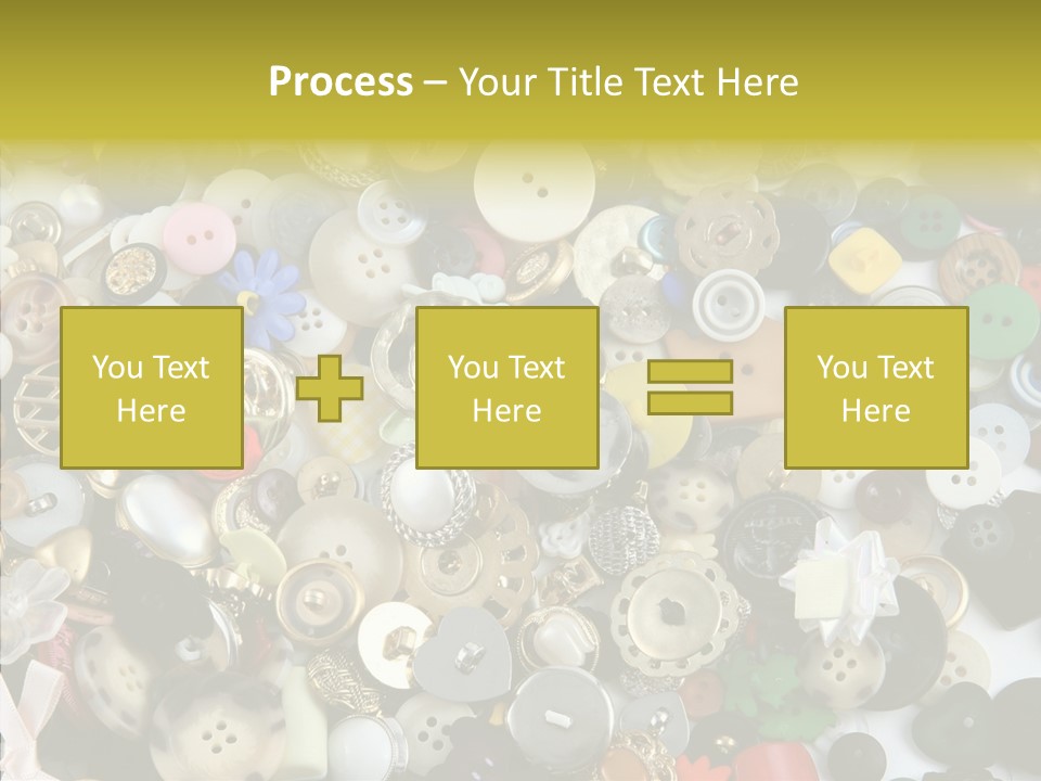Glue Sewing Colors PowerPoint Template