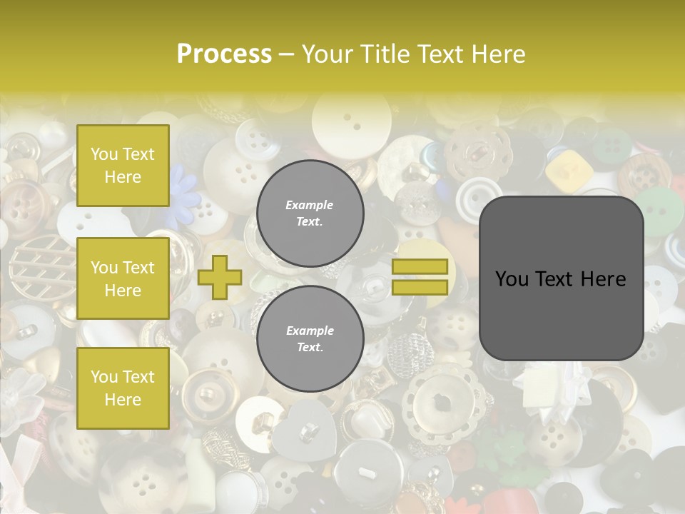Glue Sewing Colors PowerPoint Template