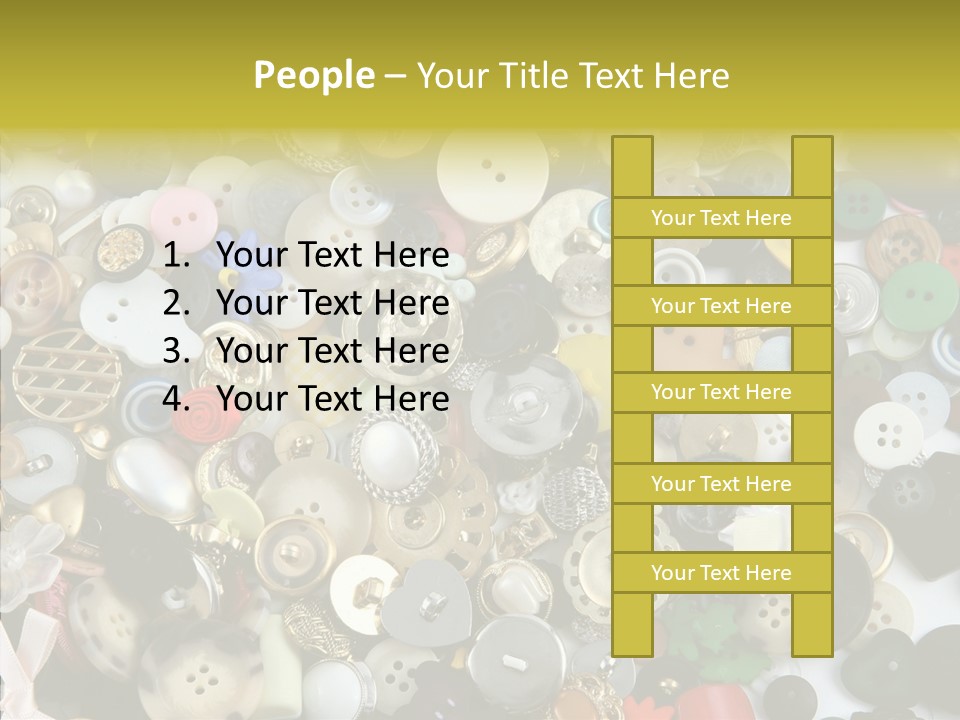 Glue Sewing Colors PowerPoint Template