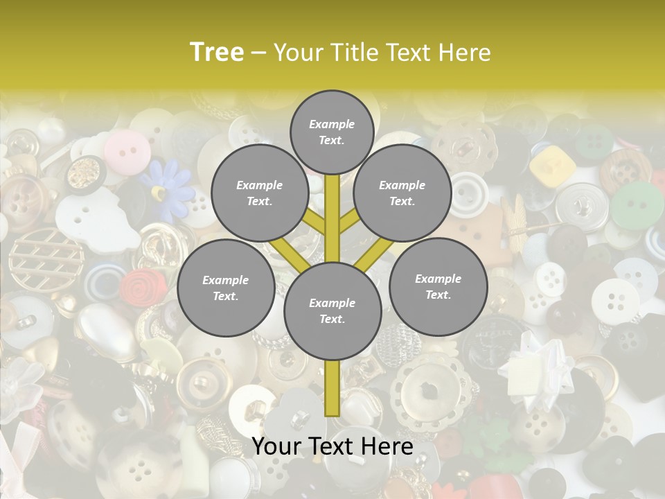 Glue Sewing Colors PowerPoint Template