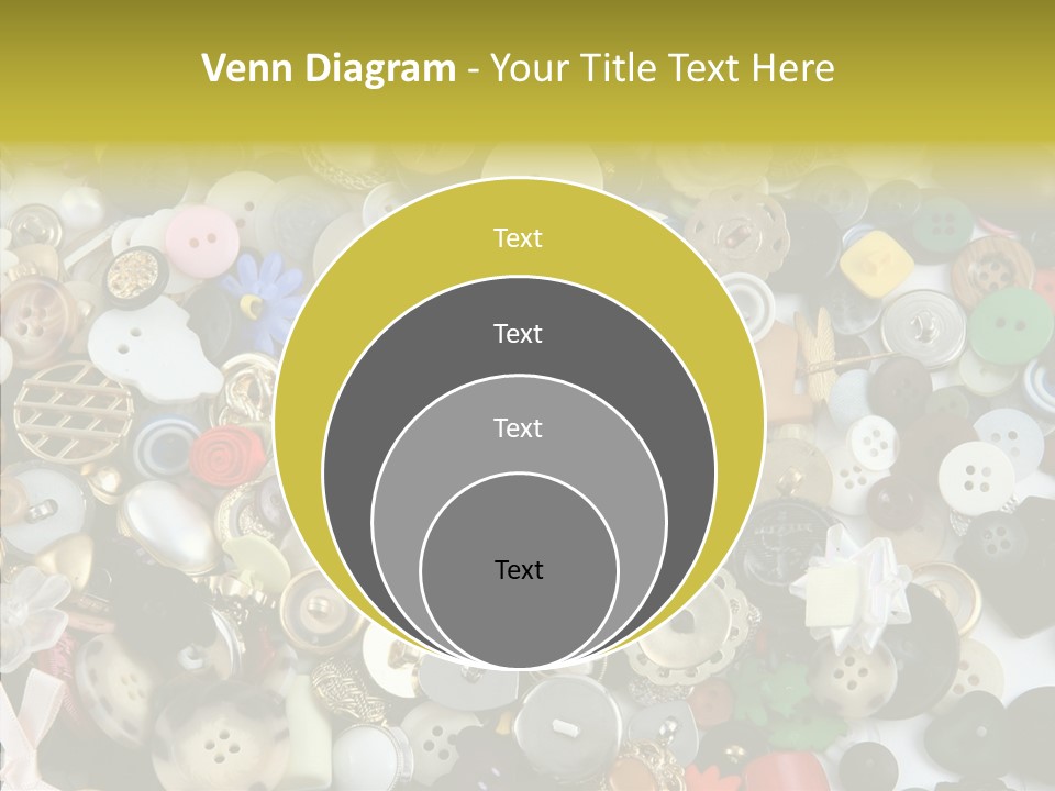 Glue Sewing Colors PowerPoint Template