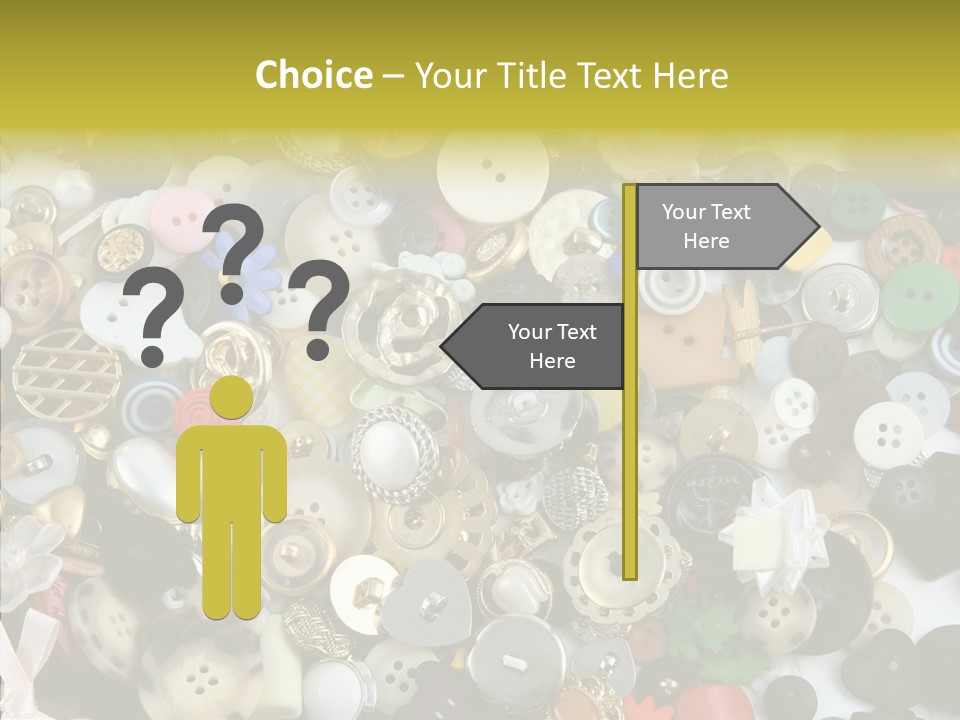 Glue Sewing Colors PowerPoint Template