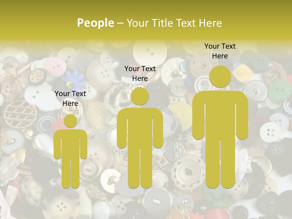 Glue Sewing Colors PowerPoint Template