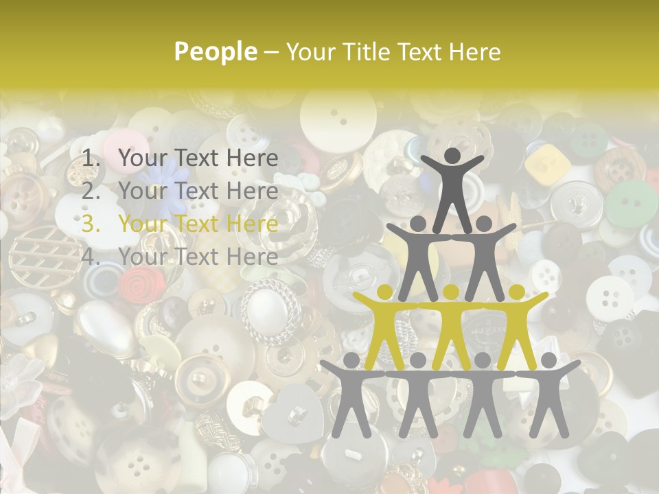 Glue Sewing Colors PowerPoint Template