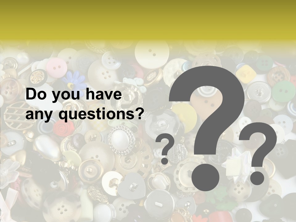 Glue Sewing Colors PowerPoint Template