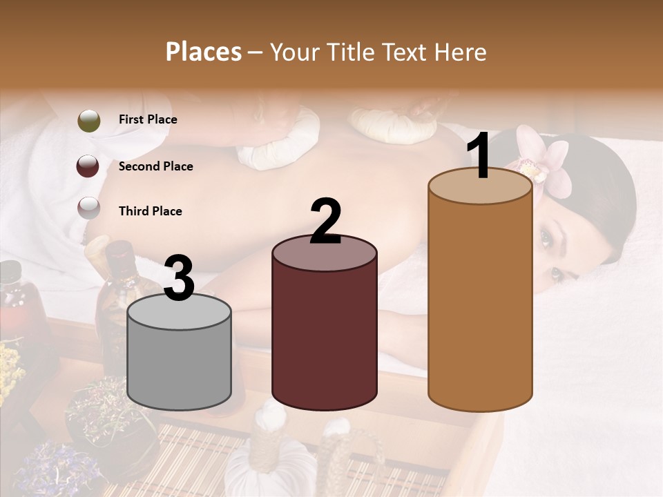 Tissue Massage Beauty Young Woman PowerPoint Template