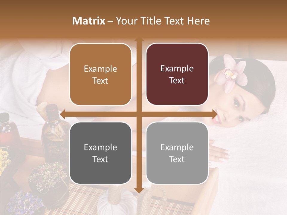 Tissue Massage Beauty Young Woman PowerPoint Template