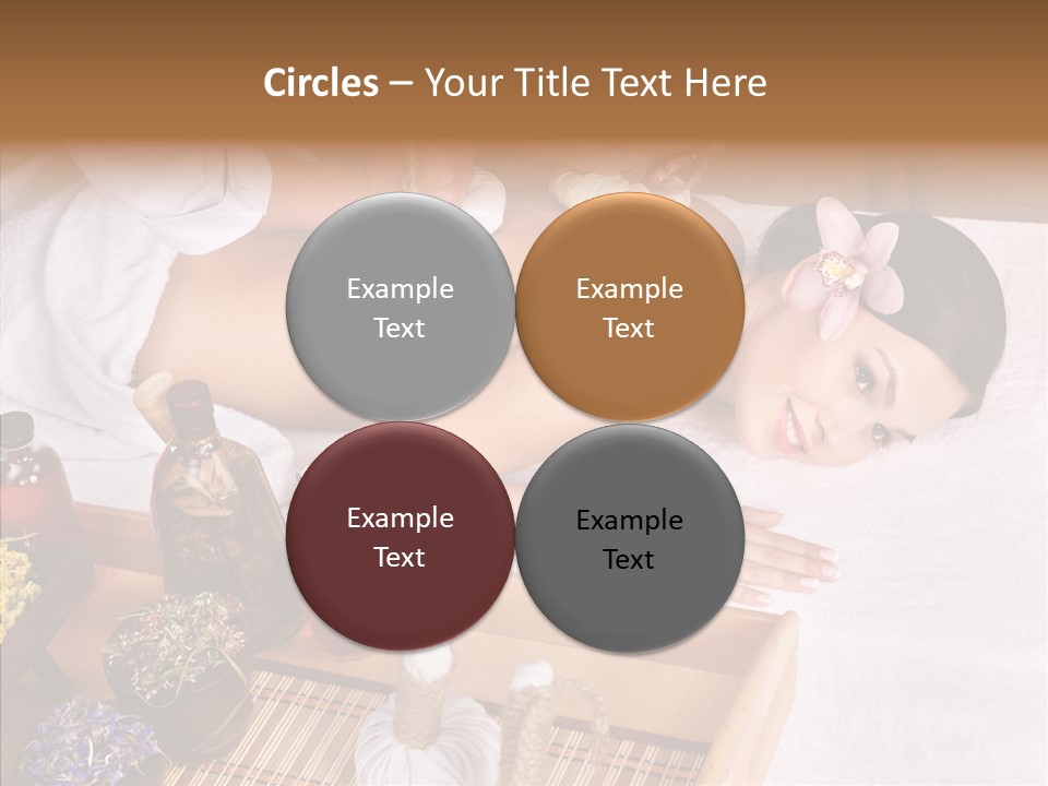 Tissue Massage Beauty Young Woman PowerPoint Template