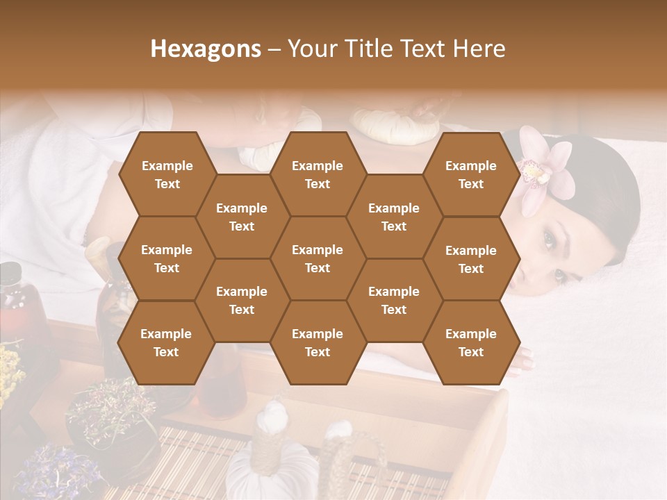 Tissue Massage Beauty Young Woman PowerPoint Template