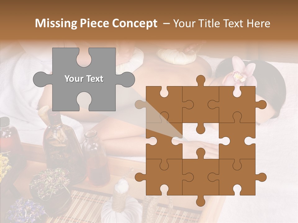 Tissue Massage Beauty Young Woman PowerPoint Template